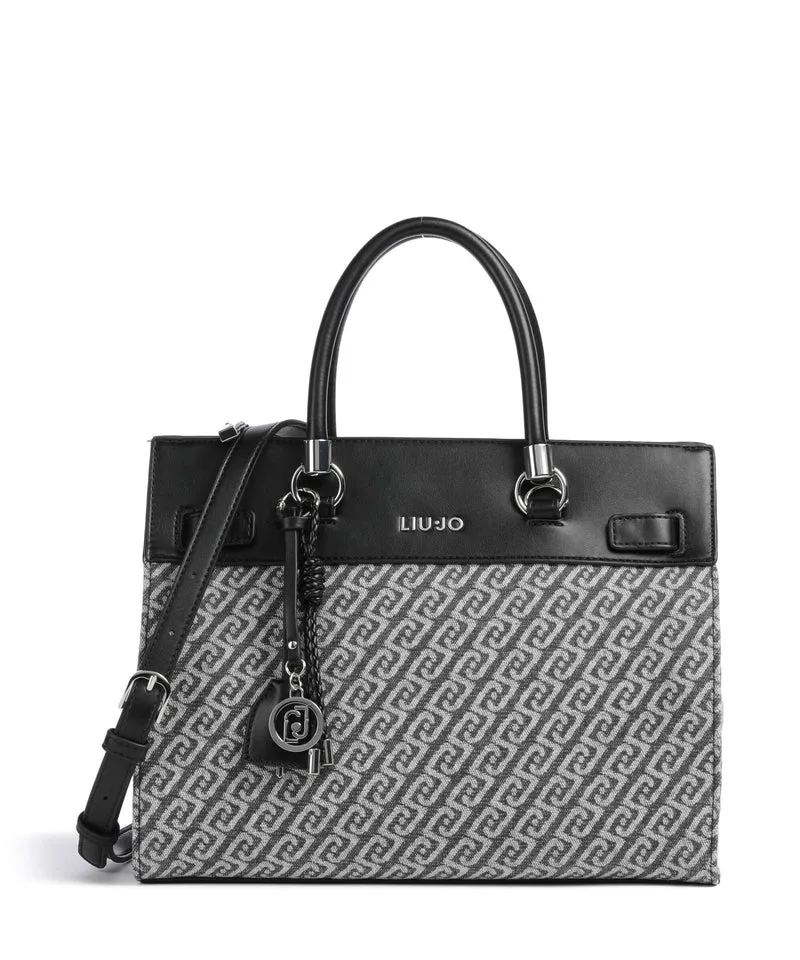 Liu Jo Manhattan M Borsa a mano grigio denim