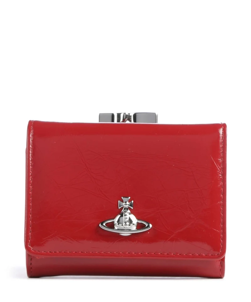 Vivienne Westwood Frame Naplak Small Portafoglio red