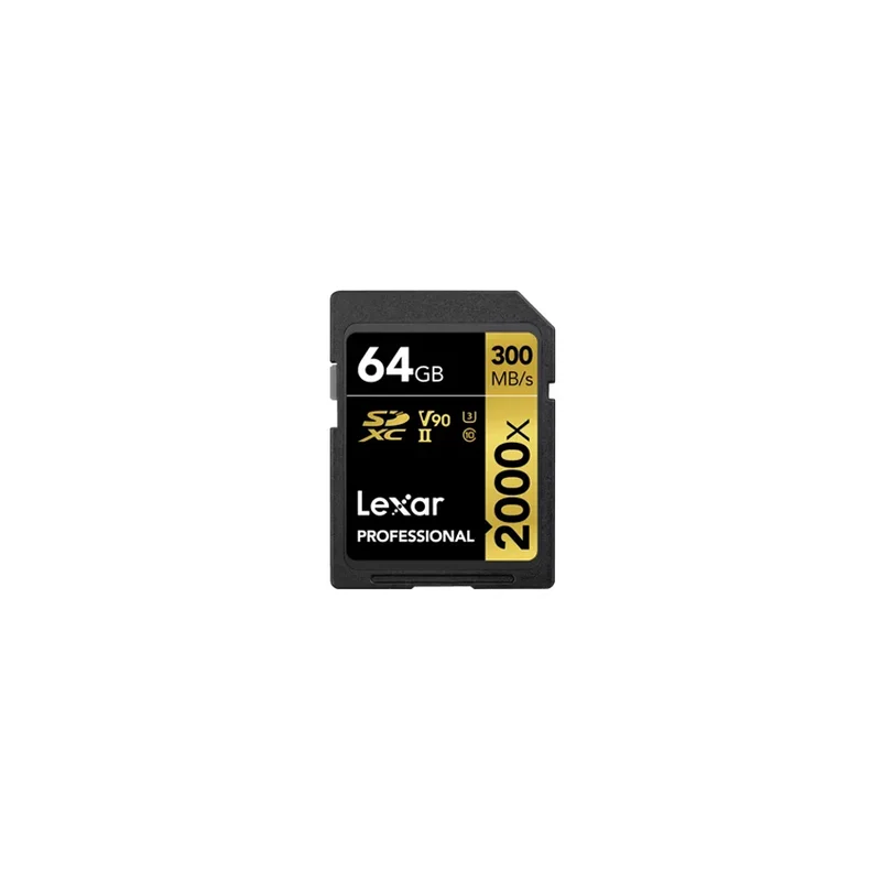 Lexar 64GB 2000X SDXC UHS-II GOLD V90