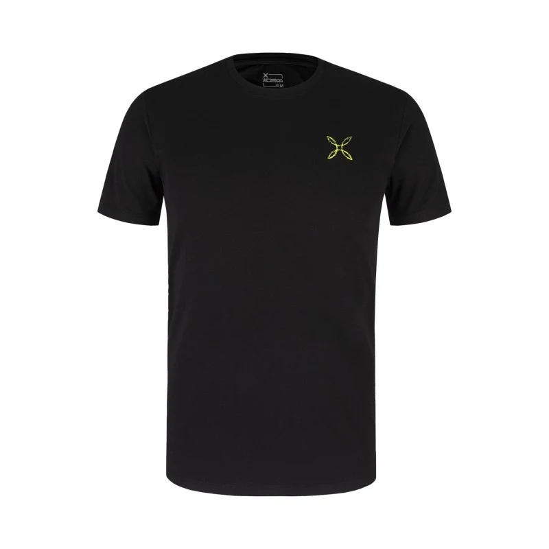 Pencil Logo T-Shirt Uomo Nero Verde Lime
