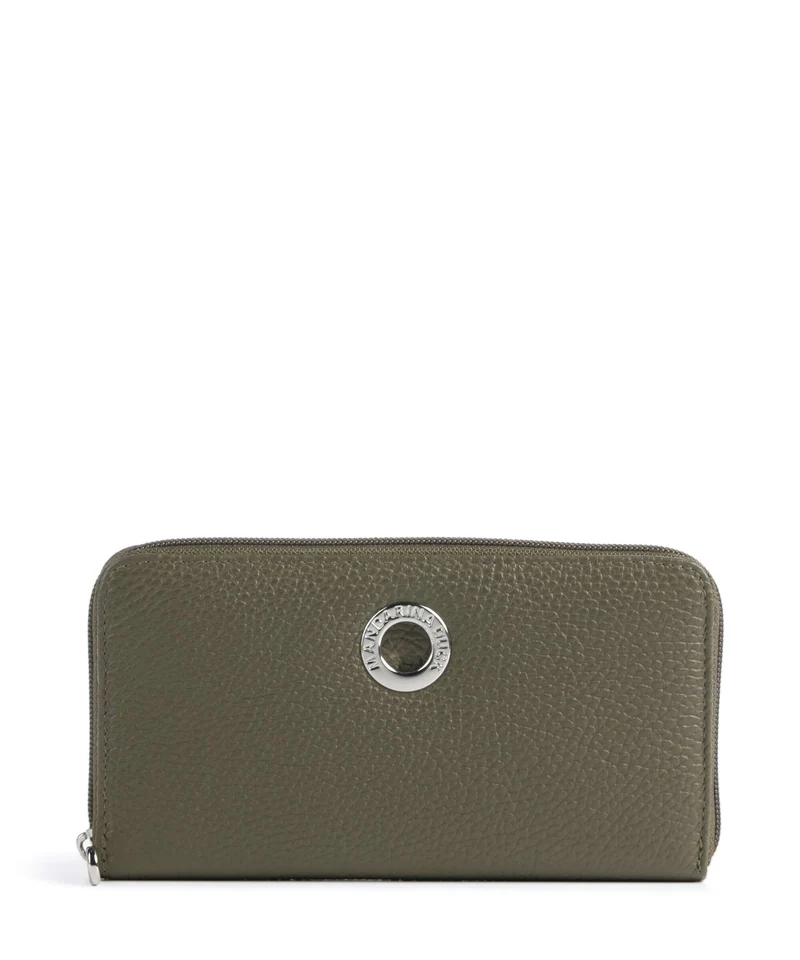 Mandarina Duck Mellow Leather Portafoglio winter olive