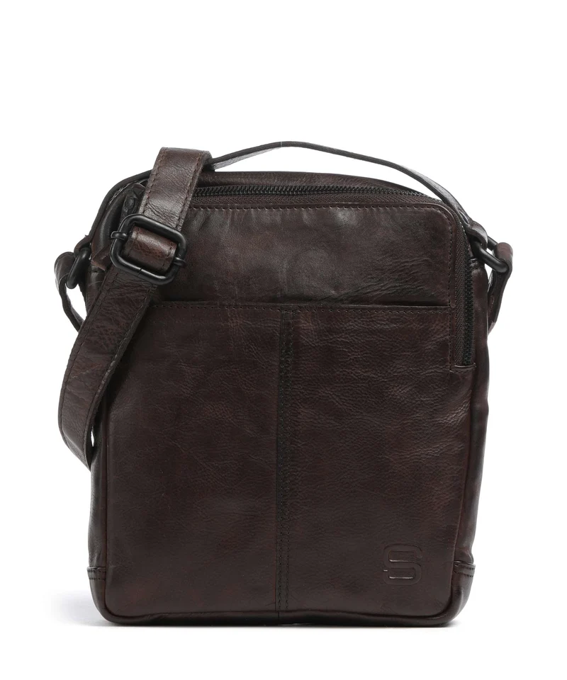 Spikes & Sparrow Apache Moses Borsa a tracolla dark brown