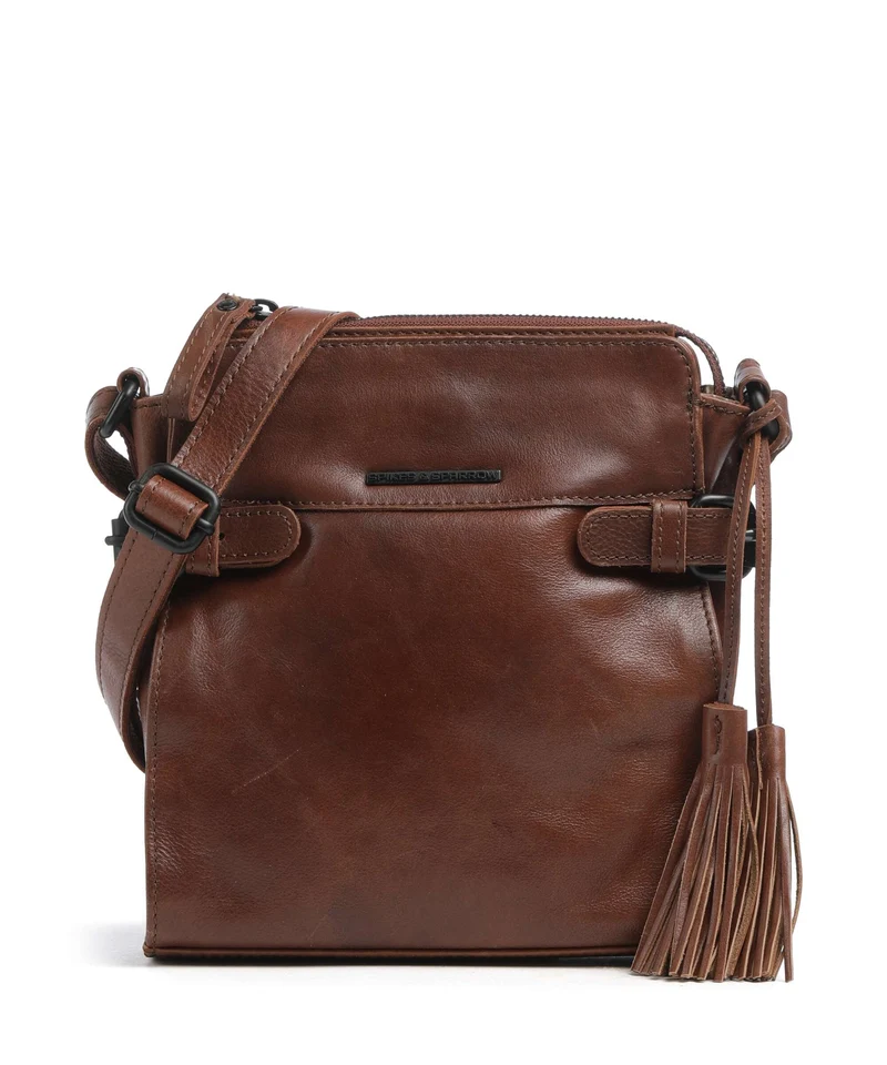 Spikes & Sparrow Hudson Jolinda Borsa a tracolla brandy