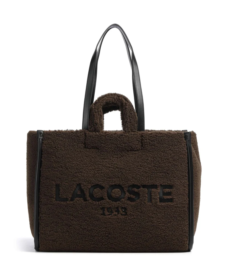 Lacoste Heritage Borsa shopper brown/noir