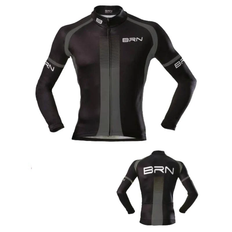 Maglia BRN Manica Lunga Uomo Grigio