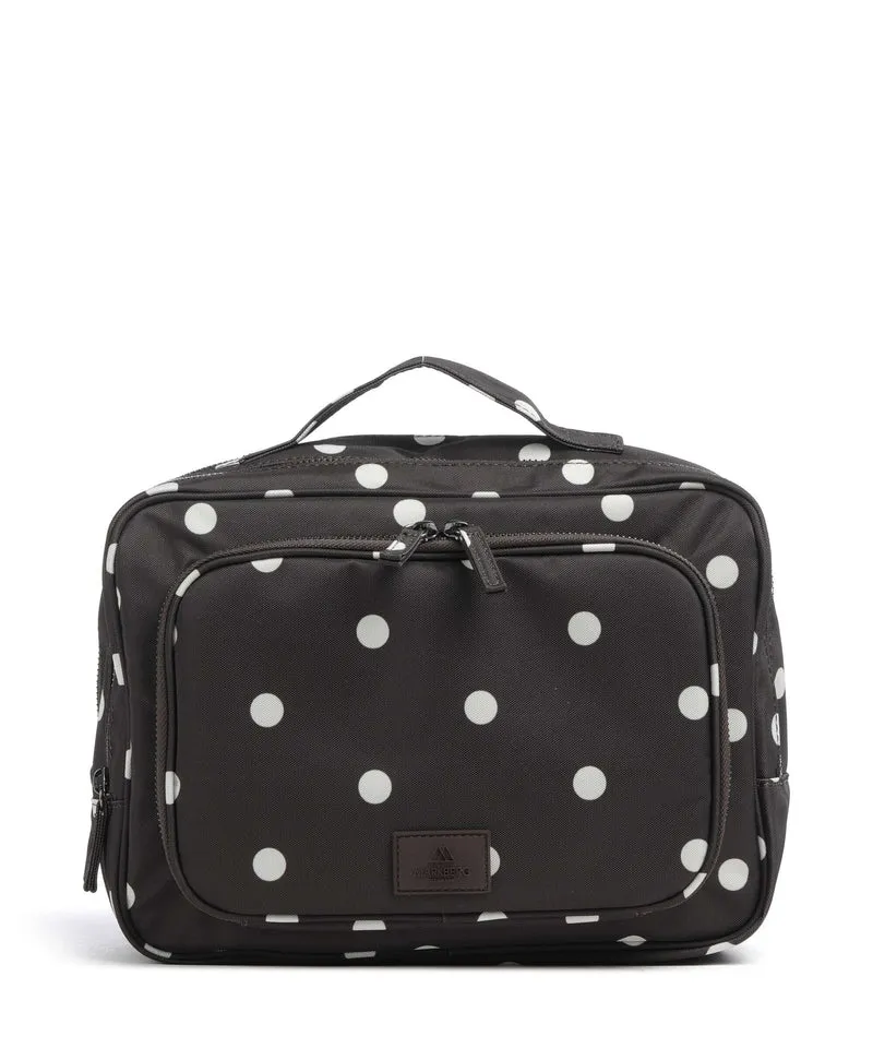 Markberg Guard Borsa da toilette polka dot/brown