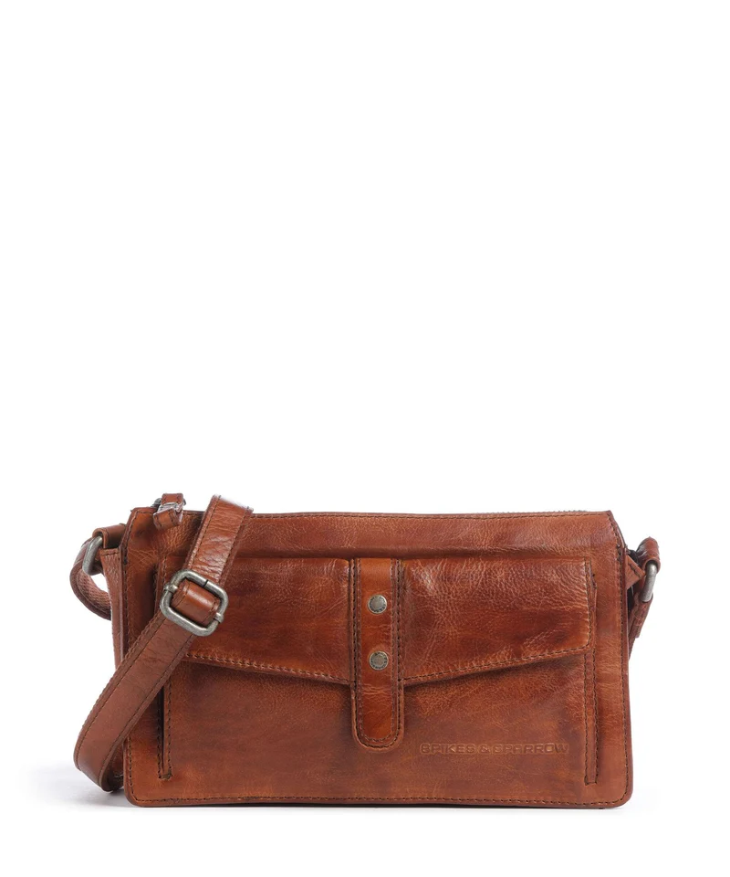 Spikes & Sparrow Apache Maida Borsa a tracolla brandy