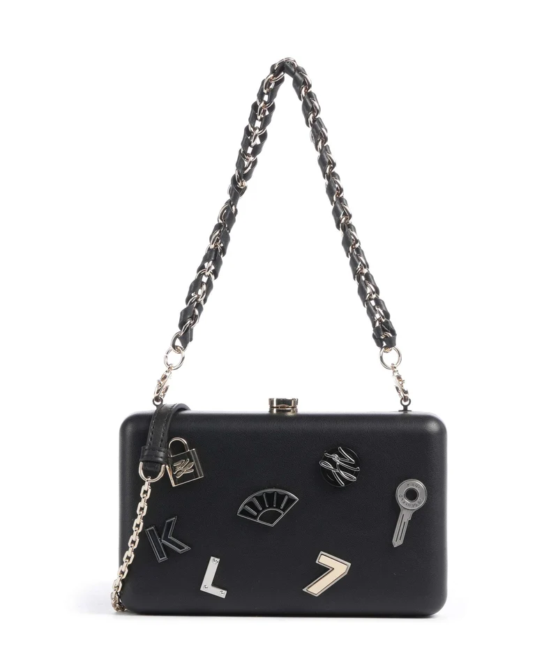 Karl Lagerfeld K/Soiree Borsa pochette black nickel