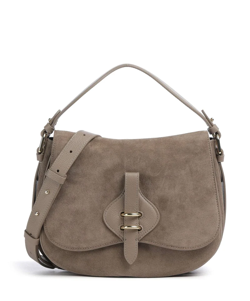Coccinelle Mavery Suede Borsa a mano warm taupe