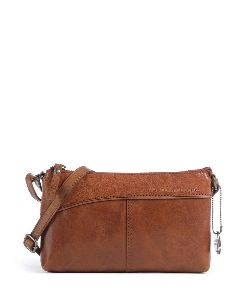 Spikes & Sparrow Bronco Merlin Borsa a tracolla brandy