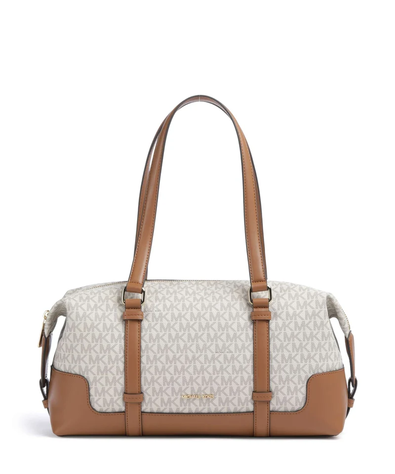 Michael Kors Teddi Large Borsa a spalla vanilla/acorn
