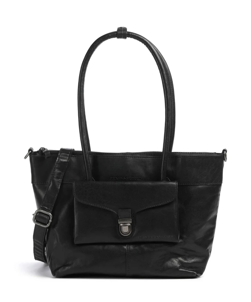 Spikes & Sparrow Bronco Yara Borsa shopper black