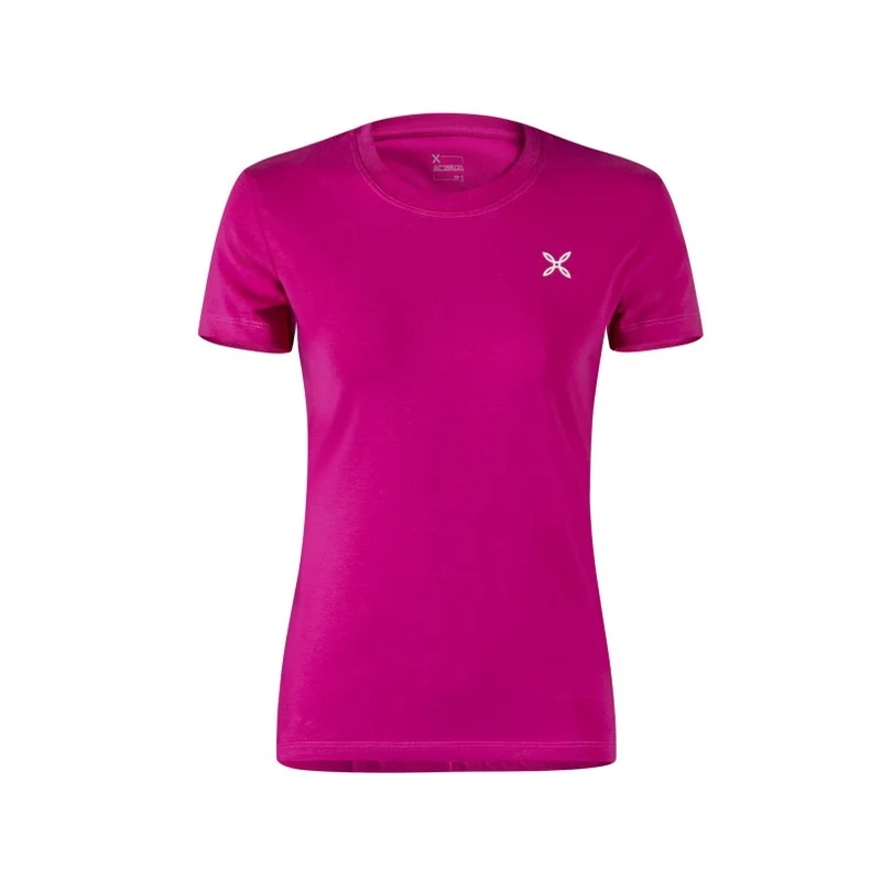 Brand T-Shirt Montagna Donna Intense Violet Care Blue