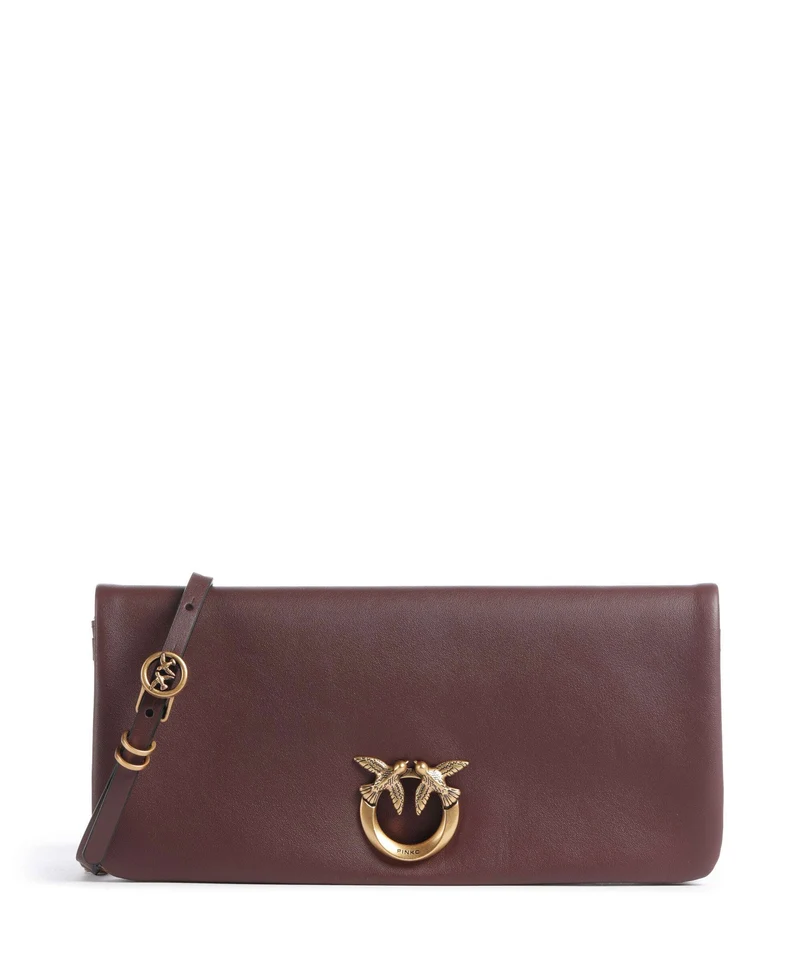 Pinko Click Soft Classic Borsa a tracolla castano intenso/antique gold