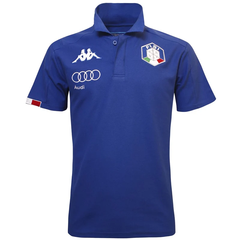 6 Cento Abiang 3F FISI Polo Unisex Azzurro