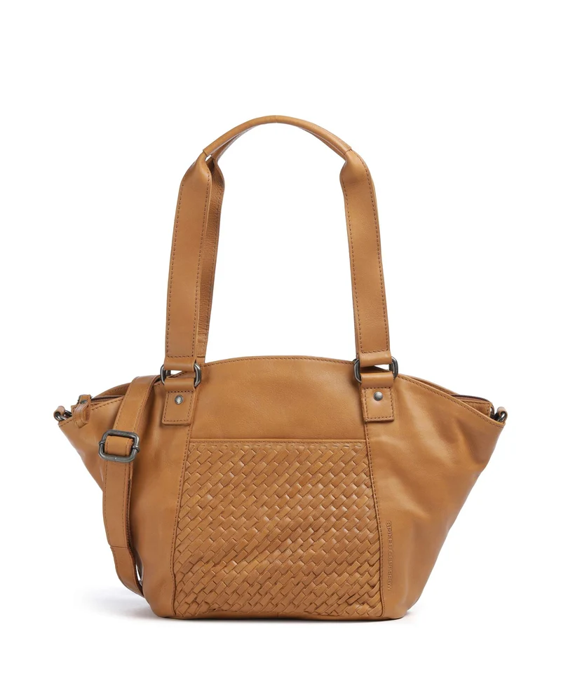 Spikes & Sparrow Woven Patty Borsa shopper tan