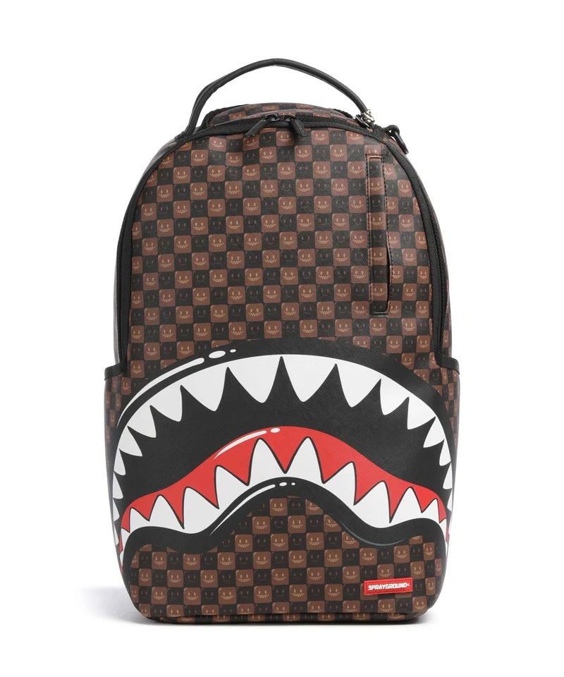 Sprayground Sharks In Paris Wtf Bubble Brown Check Zaino multicolour