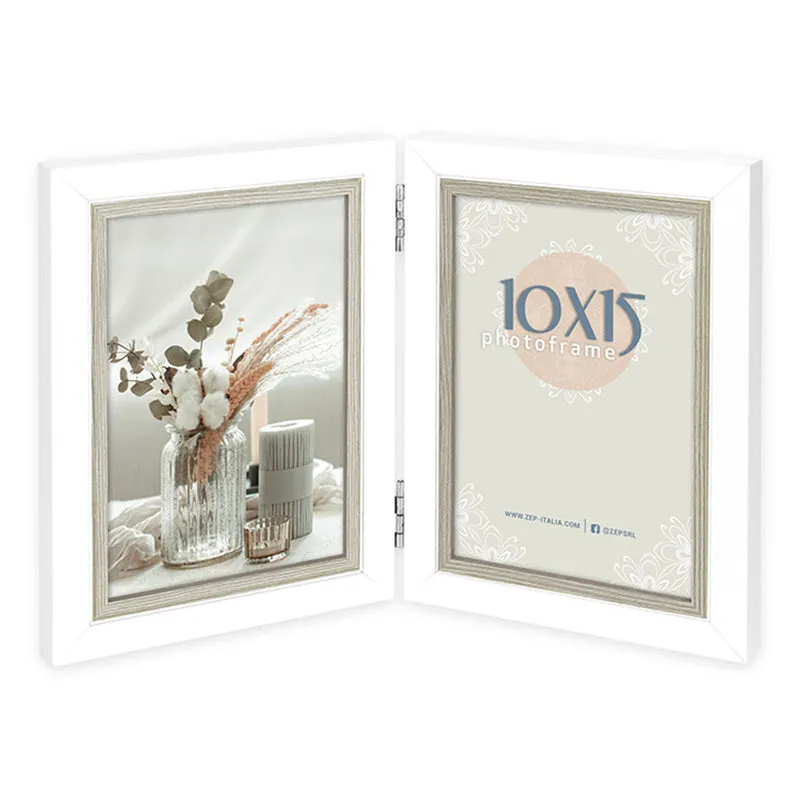 Cornice multipla in legno "Sion 2Q" (2x10x15)/(2x13x18) - Art. CD786/CD787
