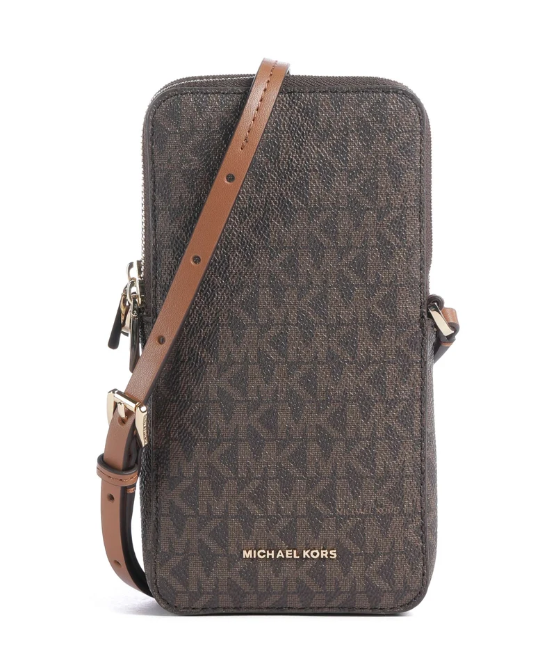 Michael Kors Jet Set Small Borsetta porta cellulare brown/acorn