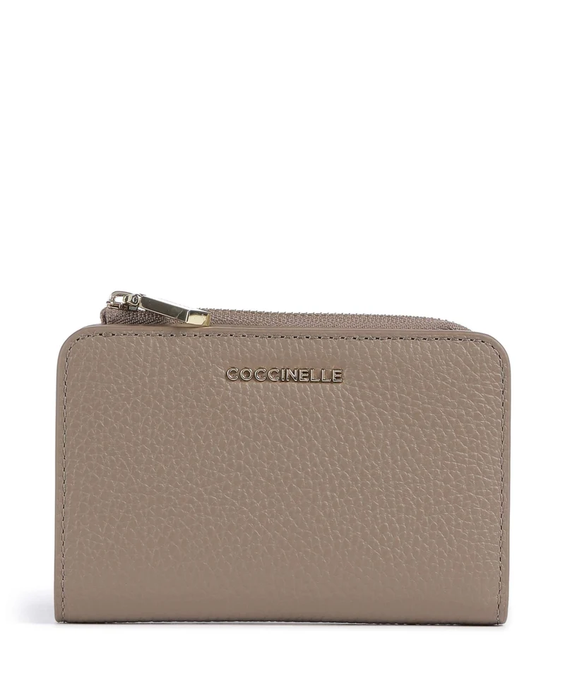 Coccinelle Metallic Soft Portafoglio warm taupe