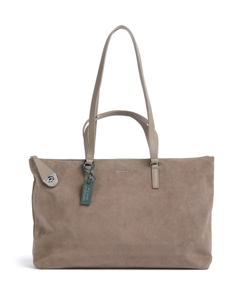 Coccinelle Beat Generation Suede Borsa shopper warm taupe