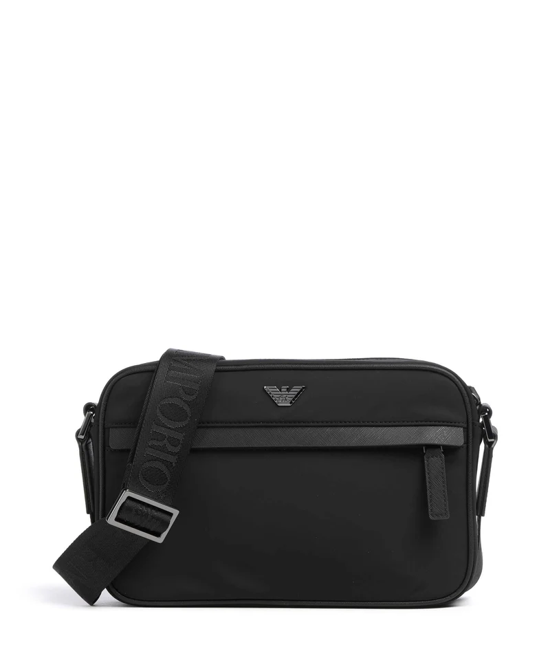 Emporio Armani Nylon Recycled Borsa a tracolla black beauty