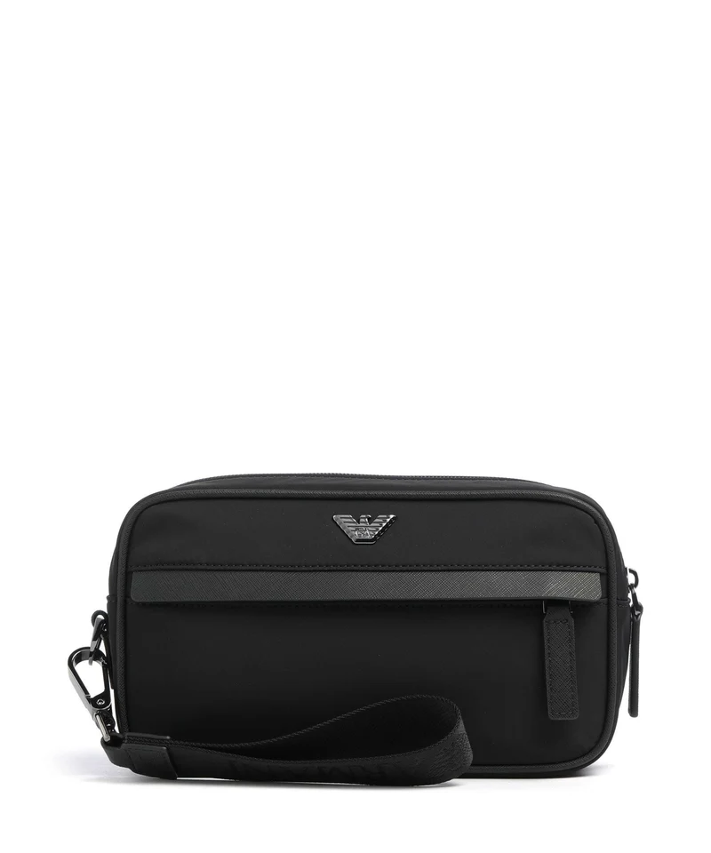 Emporio Armani Nylon Recycled Borsa da toilette black beauty