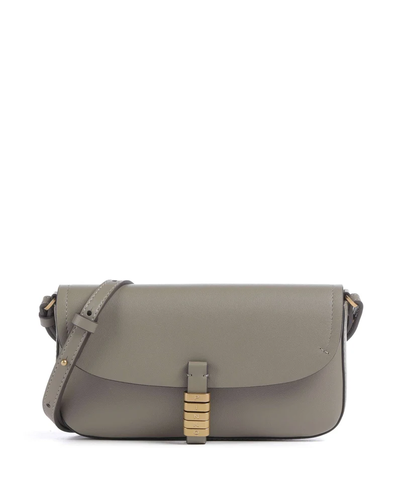 Pinko Saddle Flat Borsa a tracolla noce/antique gold