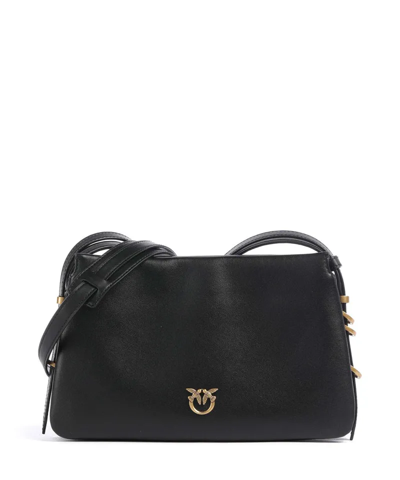 Pinko Triplet Mini Borsa a tracolla nero/antique gold