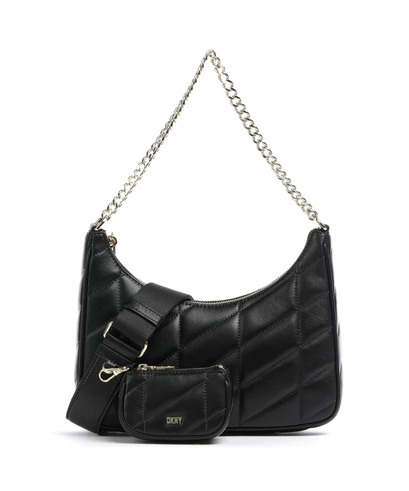 DKNY Betty Borsa a spalla black/gold