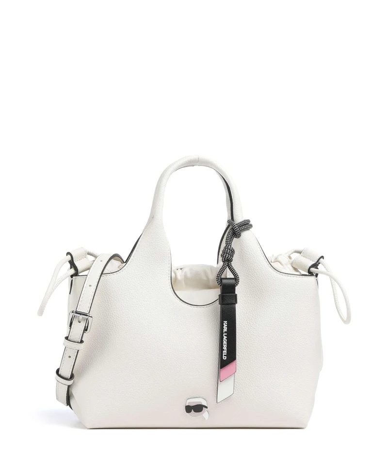 Karl Lagerfeld K/Ikon Small Borsa a mano offwhite