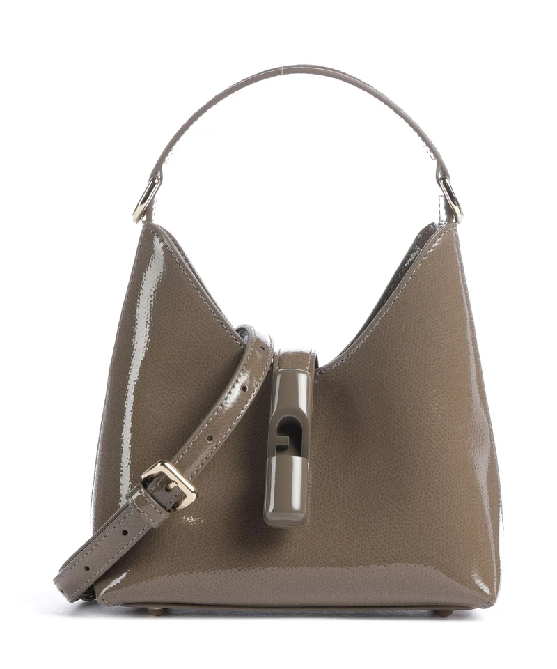 Furla Iride Mini Borsa a mano muddy gray