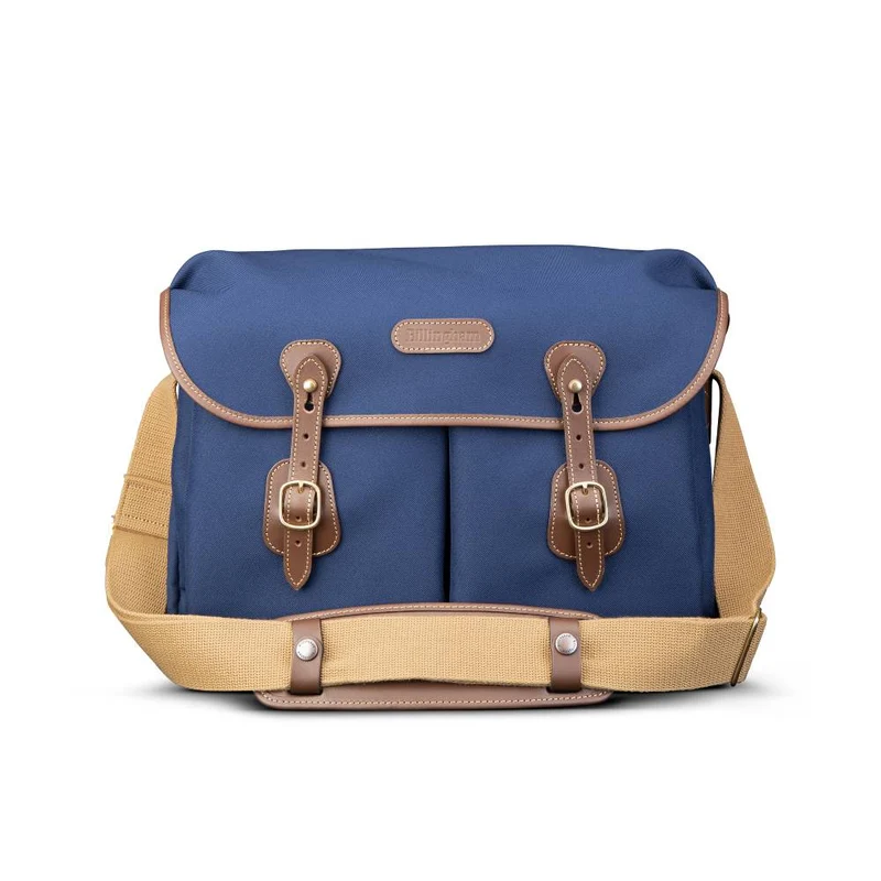 Billingham Borsa Icon FibreNyte Navy/Bordi Cuoio cioccolato
