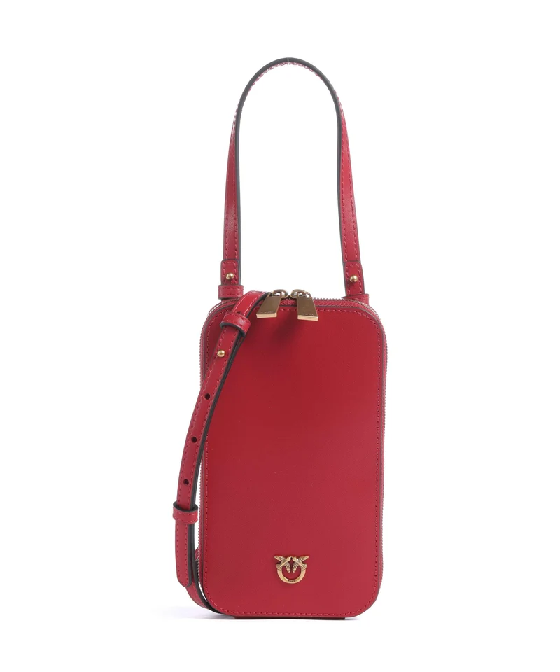 Pinko Borsetta porta cellulare rosso rio/antique gold