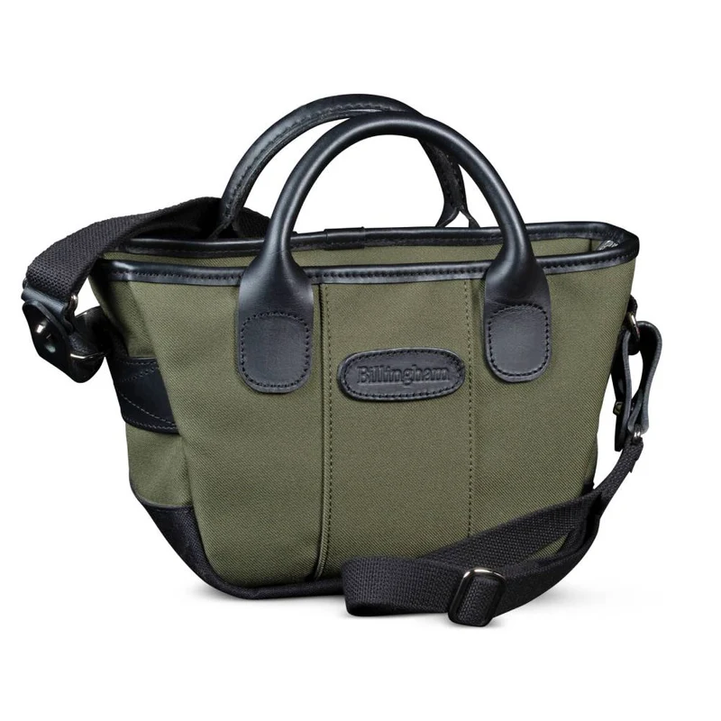 Billingham Borsa Dolly Grip FibreNyte Salvia/Bordi Cuoio nero