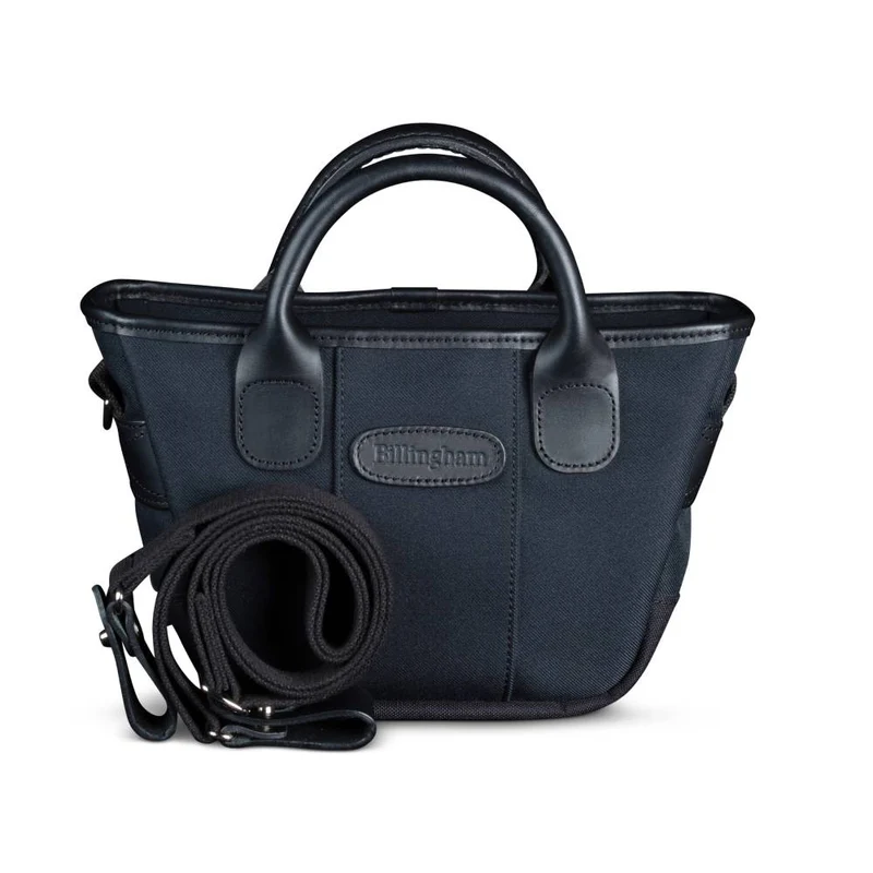 Billingham Borsa Dolly Grip FibreNyte Nero/Bordi Cuoio nero