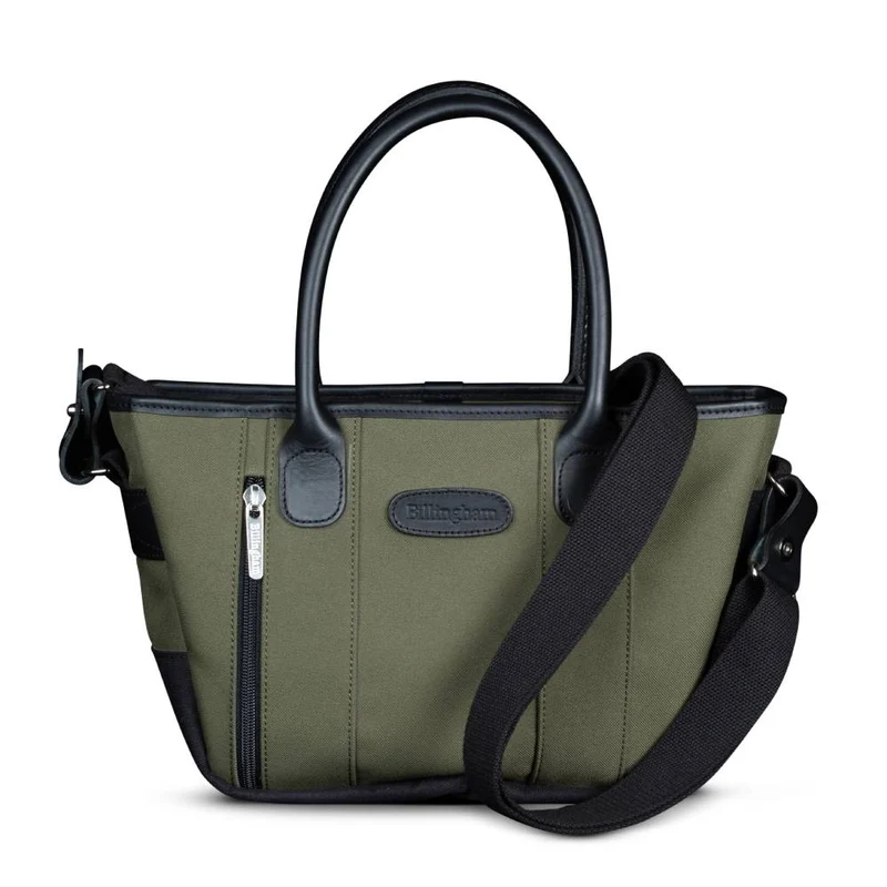 Billingham Borsa Key Grip FibreNyte Salvia/Bordi Cuoio nero