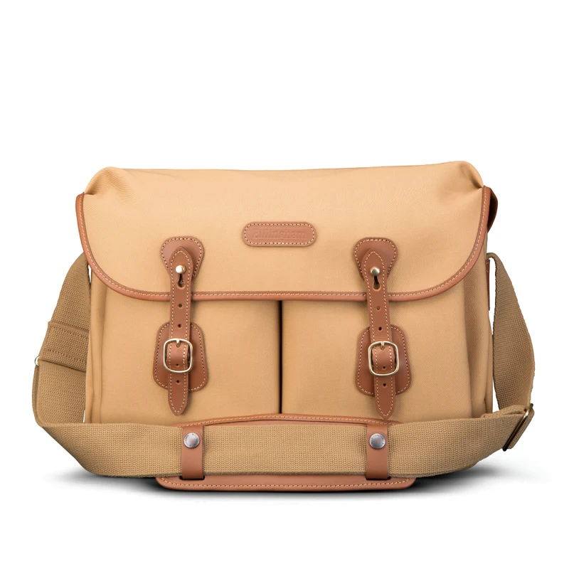 Billingham Borsa Icon Tela Khaki/Bordi Cuoio marrone chiaro