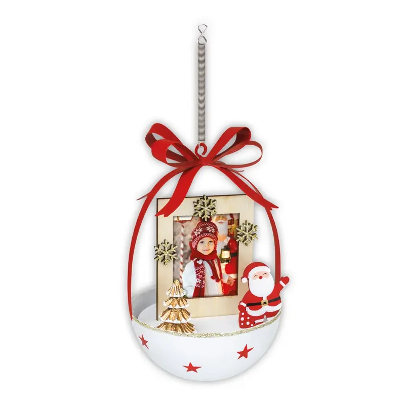 Decorazione natalizia "Wilson White" (3,5x4,5) - Art. LG22W