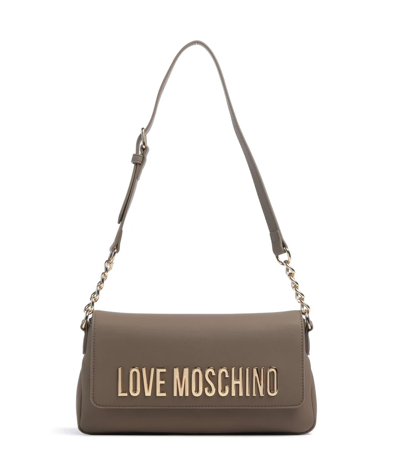 Love Moschino Bold Love Borsa a spalla fango