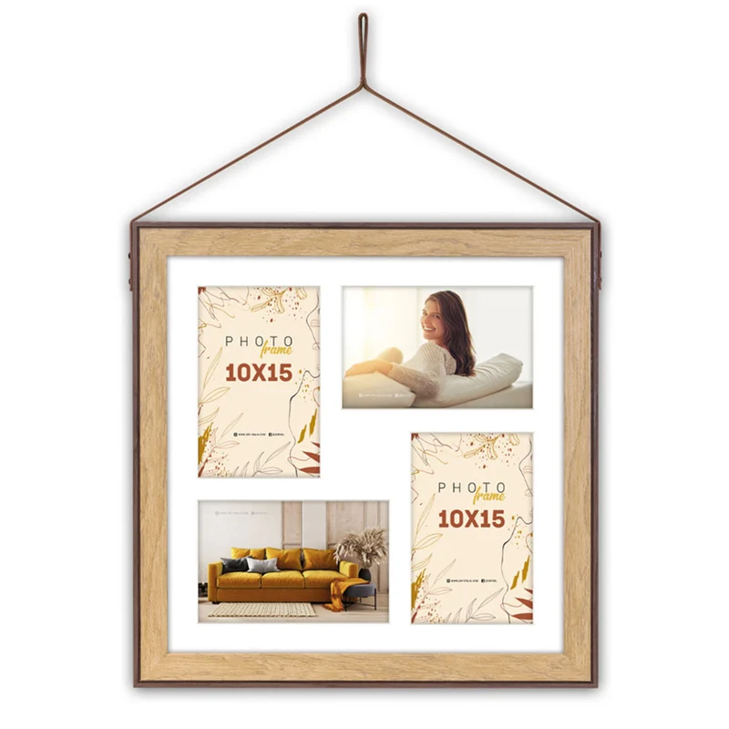 Cornice multipla in legno "Lugo 4Q" (4x10x15) - Art. YH473