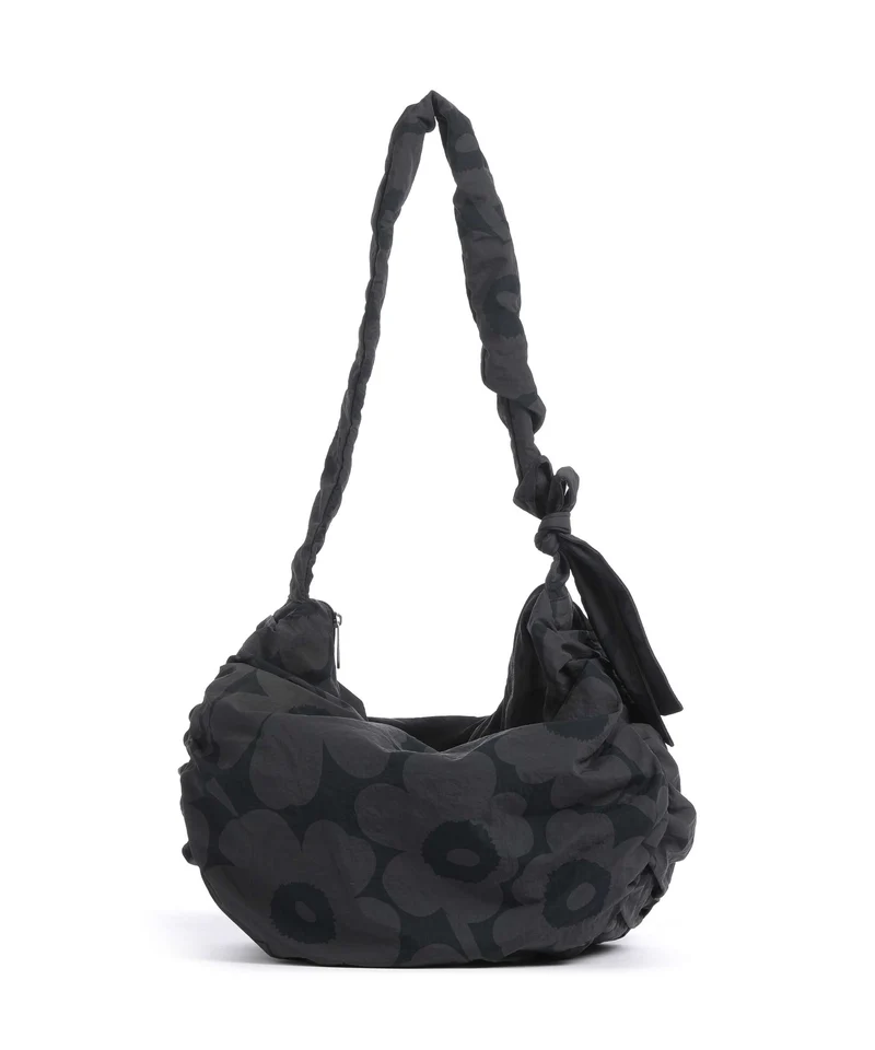 Marimekko Utu L Unikko Borsa hobo dark grey/black