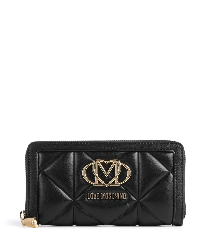 Love Moschino Embossed Q Portafoglio nero