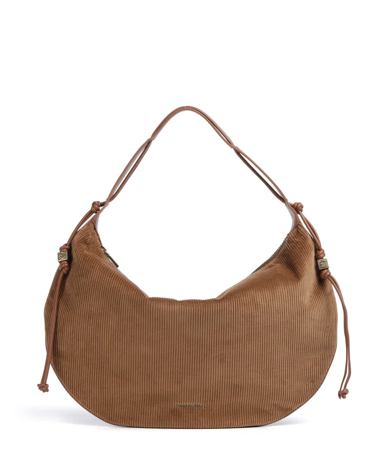 Coccinelle Thess Corduroy Borsa hobo cognac