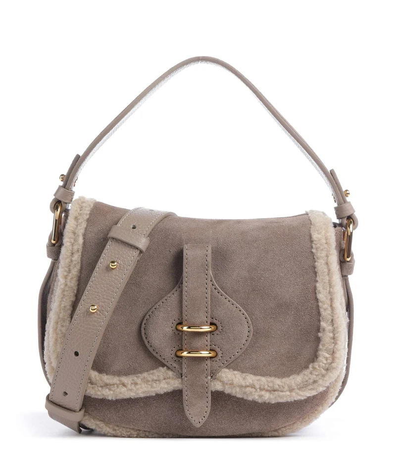 Coccinelle Smash Suede Borsa a mano warm taupe