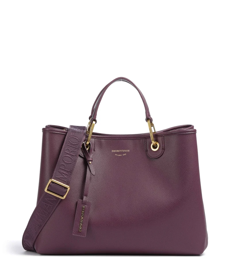 Emporio Armani My EA M Borsa a mano aubergine/foliage