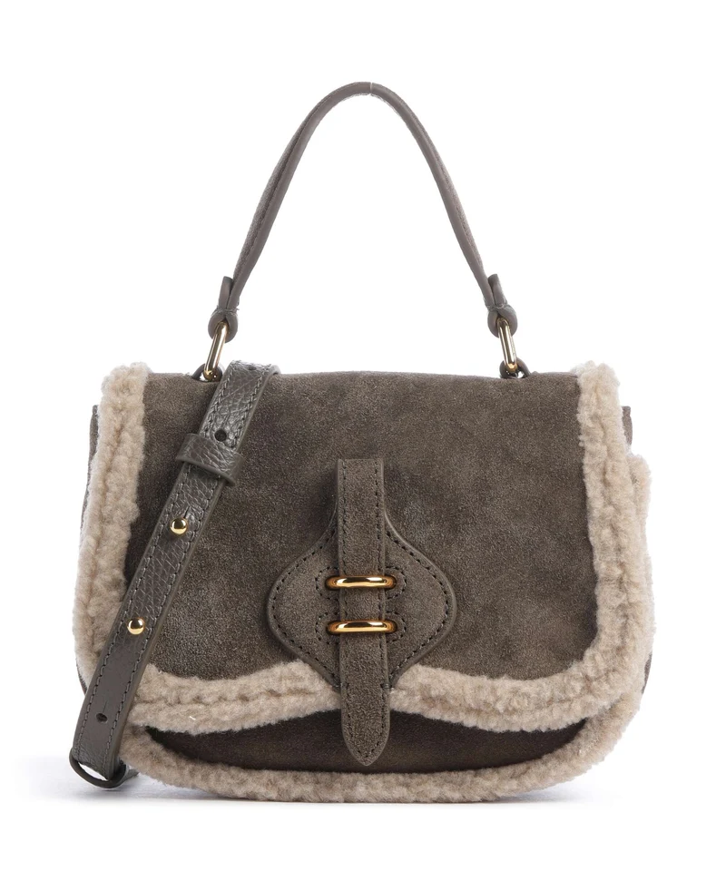 Coccinelle Mavery Suede Eco Borsa a tracolla fango/warm taupe