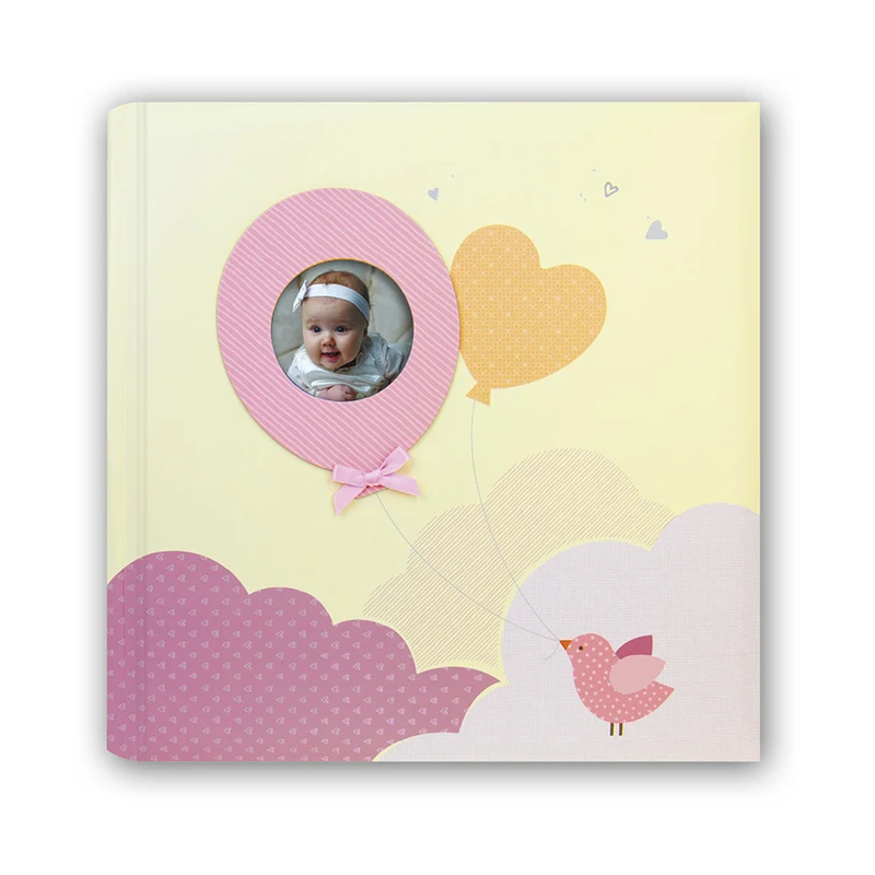 Album "Penelope Pink" con pagine interne in cartoncino bianco 20 fogli (24x24) - Art. EN242420P