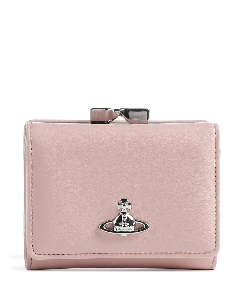 Vivienne Westwood Frame Smooth Small Portafoglio pastel pink
