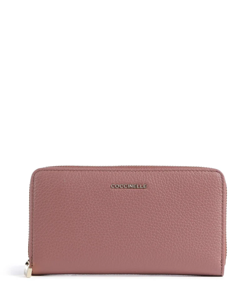 Coccinelle Metallic Soft Portafoglio winter rose